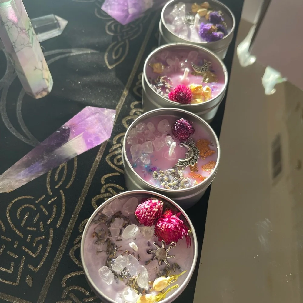2 piece Reiki infused hand made soy candles -$33 per two candle set - Picture 4 of 7